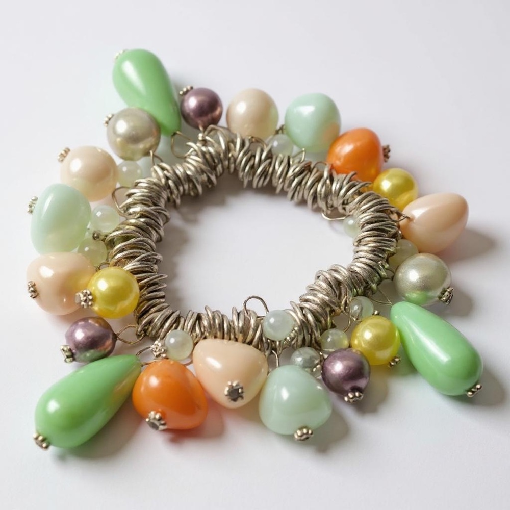 Elegant Multicolor Beaded faux pearl Bracelet